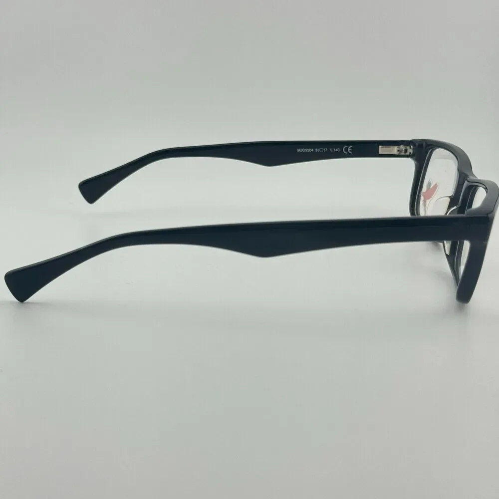Maui Jim Eyeglasses Frames MJO2204-02 Black Rectangular Full Rim 53-17-143 12324